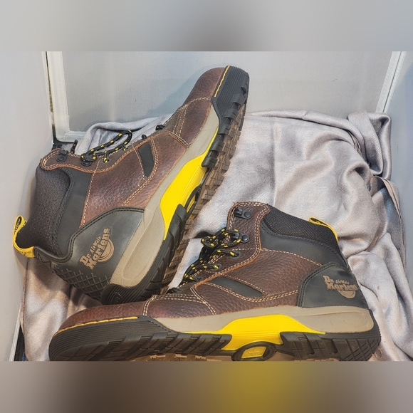 Dr Martens Grapple Steel Toe Cap Brown/Black Leather SIZE 12 US M - Picture 11 of 16